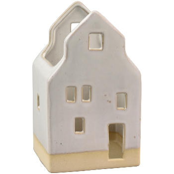 HausWindLicht Marta, weiß, Stoneware, 9,1x8x16 cm