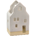 HausWindLicht Marta, weiß, Stoneware, 9,1x8x16 cm
