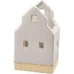 HausWindLicht Marta, weiß, Stoneware, 9,1x8x16 cm