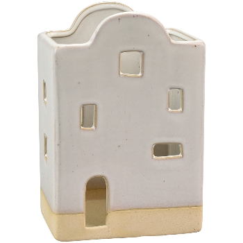 HausWindLicht Marta, weiß, Stoneware, 11,8x8,8x17,5 cm