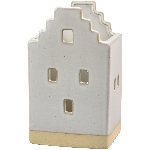 HausWindLicht Marta, weiß, Stoneware, 11,8x8,8x17,5 cm