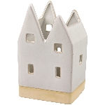HausWindLicht Marta, weiß, Stoneware, 11,8x8,8x17,5 cm