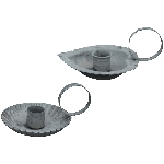 KerzenHalter Junker, zink, Metall, 11x9x6 cm, 12x9x5,5 cm