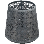 WindLicht Junker, zink, Metall, 9,5x9,5x13 cm
