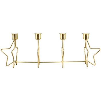 KerzenHalter Doré, gold, Metall, 41,5x11,5x14 cm