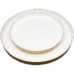 Tablett EnameL, weiß, Metall, 15x15x1 cm