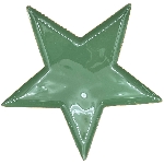SternTablett EnameL, grün, Metall, 28x28x1 cm