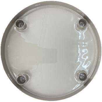 Kerzenhalter EnameL, beige, Metall, 25x25x3 cm
