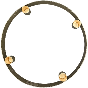 KerzenHalter Aurum, gold, Metall, 25x25x3 cm