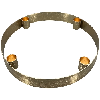 KerzenHalter Aurum, gold, Metall, 25x25x3 cm