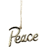 PeaceHänger Aurum, gold, Alu, 12x0,5x8 cm
