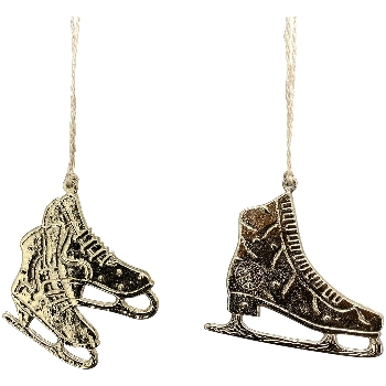 SchlittschuhHänger Aurum, gold, Alu, 10x0,4x11 cm, 10,5x0,4x9,5 cm