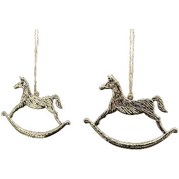 PferdHänger Aurum, gold, Alu, 15x0,5x11,5 cm