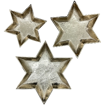 SternTablett Aurum, gold, Alu, 22,5x22,5x2 cm