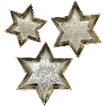 SternTablett Aurum, gold, Alu, 22,5x22,5x2 cm