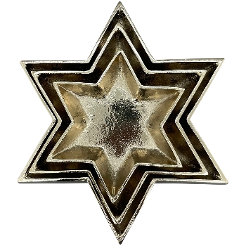 SternTablett Aurum, gold, Alu, 22,5x22,5x2 cm
