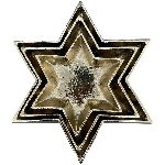 SternTablett Aurum, gold, Alu, 22,5x22,5x2 cm