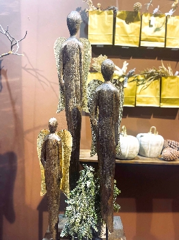 Engel Artisanal, natur, Holz, 18x10x60 cm
