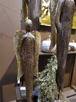 Engel Artisanal, natur, Holz, 18x10x60 cm