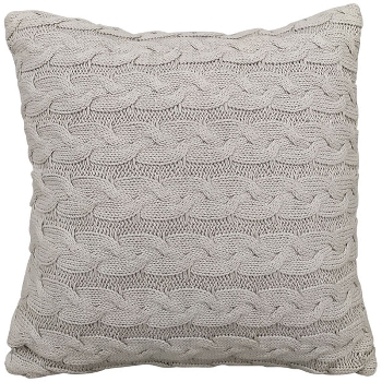 Kissen Dans, grau, Polyester, 40x40 cm