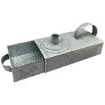 KerzenHalter Junker, zink, Metall, 23,5x8x10 cm