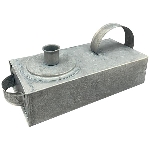 KerzenHalter Junker, zink, Metall, 23,5x8x10 cm