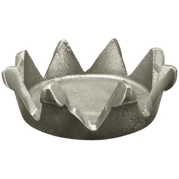 KerzenHalter GROS, silber, Aluminium, 8,5x8,5x3 cm