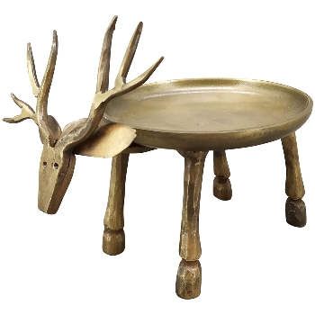 RentierTeeLichtHalter Doré, gold, Metall, 10x13,5x11,5 cm