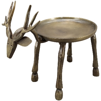 RentierTeeLichtHalter Doré, gold, Metall, 10x14,5x14 cm