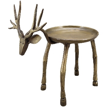 RentierTeeLichtHalter Doré, gold, Metall, 10x15,5x17 cm