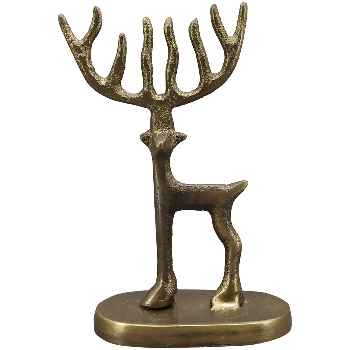 Rentier Doré, gold, Aluminium, 8x4x12 cm