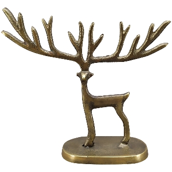 Rentier Doré, gold, Aluminium, 18x6x15 cm