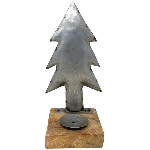 Baum Antiquité, Metall/Holz, 13x12x31 cm