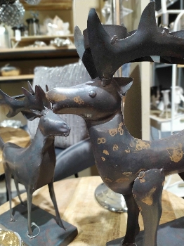 Rentier Antiquité, Metall, 27x8x31 cm