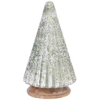 TannenBaum Vitreous, Glas/Holz, 12,5x12,5x25,5 cm