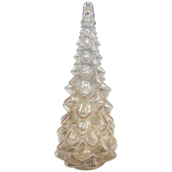 LeuchtBaum mit LED Surplus, silber/gold, Glas, 16,5x16,5x31 cm
