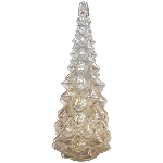 LeuchtBaum mit LED Surplus, silber/gold, Glas, 16,5x16,5x31 cm