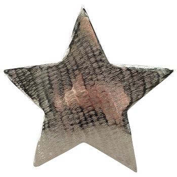 Stern GROS, silber, Aluminium, 22,5x8x22 cm