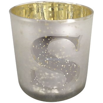 XMAS WindLicht Vitreous, silber, Glas, 10,2x10,2x10,2 cm