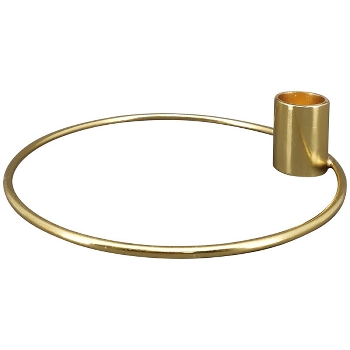 KerzenHalter Aurum, gold, Metall, 15x15x3 cm