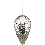 ZapfenHänger Vitreous, silber, Glas/Metall, 10x10x23 cm