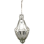 ZapfenHänger Vitreous, silber, Glas/Metall, 13x13x27 cm