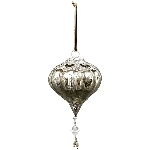 ZapfenHänger Vitreous, silber, Glas/Metall, 10x10x12 cm