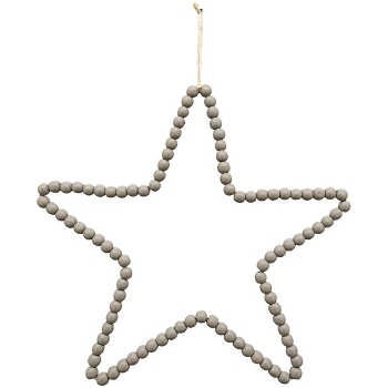 SternHänger Dost, grau, Holz, 34x1,4x34,5 cm