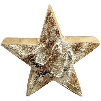 Stern Dost, Holz, 15x3,5x15 cm
