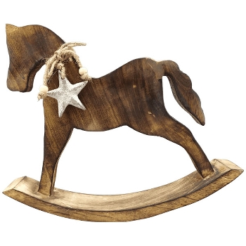 SchaukelPferd Dost, Holz, 30x4x25 cm