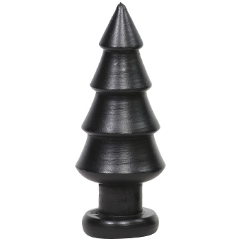 TannenBaum Sobre, schwarz, Holz, 7x7x15,5 cm