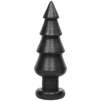 TannenBaum Sobre, schwarz, Holz, 7,5x7,5x21 cm