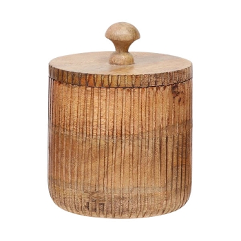 VorratsDose Dost, Holz, 13x13x16 cm