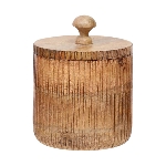 VorratsDose Dost, Holz, 13x13x16 cm